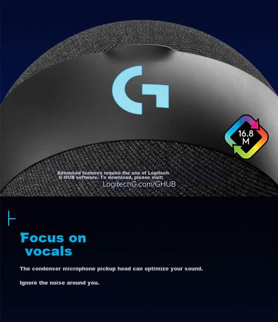 Игровой микрофон Logitech Yeti Orb с USB-подключением, конденсатором, RGB-подсветкой, профессиональный микрофон для караоке, записи, записи, использования на ноутбуке, смартфоне, для игр, интернет-трансляций и выступлений знаменитостей. - изображение 7