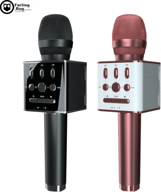 Микрофон Hifier X17 беспроводной Bluetooth с динамиком для караоке, черный - изображение 8
