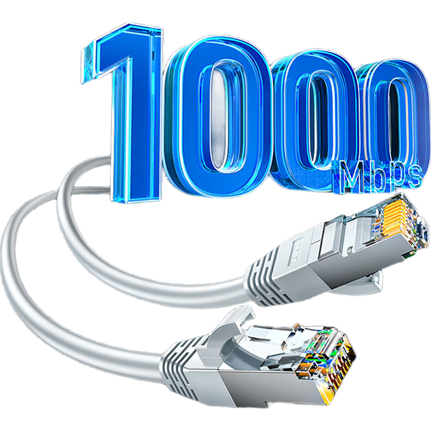 Патч-корд SAMZHE PCS601 Cat 6 UTP 1 Гбіт/с 1 м Сірий - Фото 1 Патч-корд SAMZHE PCS601 Cat 6 UTP 1 Гбіт/с 1 м Сірий - зображення 1