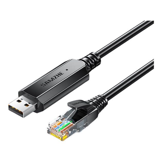 Мережевий адаптер SAMZHE RU203 / USB 2.0 / Ethernet 10/100 Мбіт/с (RJ45) / Black - зображення 4