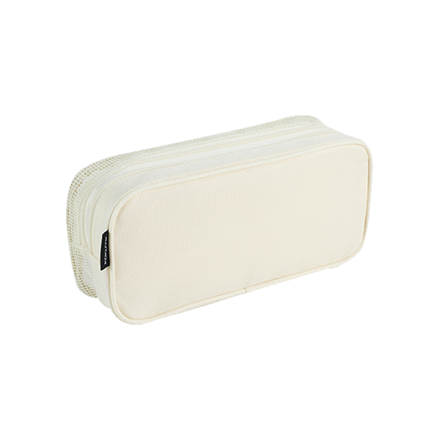 Пенал KOKUYO Campus Mesh Pencil Case, большая вместимость, сетчатый двухслойный пенал для хранения карандашей, бежевый, 1 шт., WSG-PC283W - Фото 4 Пенал KOKUYO Campus Mesh Pencil Case, большая вместимость, сетчатый двухслойный пенал для хранения карандашей, бежевый, 1 шт., WSG-PC283W - изображение 4