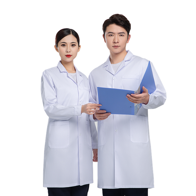 Лабораторный халат с длинными рукавами XINGGONG, белый, медицинская рабочая униформа, защитная одежда, лабораторная одежда, размер XL, XG-DG2 - Фото 4 Лабораторный халат с длинными рукавами XINGGONG, белый, медицинская рабочая униформа, защитная одежда, лабораторная одежда, размер XL, XG-DG2 - изображение 4