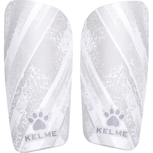 Футбольные щитки KELME для соревнований и тренировок, утолщенные амортизирующие вставки, профессиональная защитная экипировка, белые и серые, размер L. - изображение 4