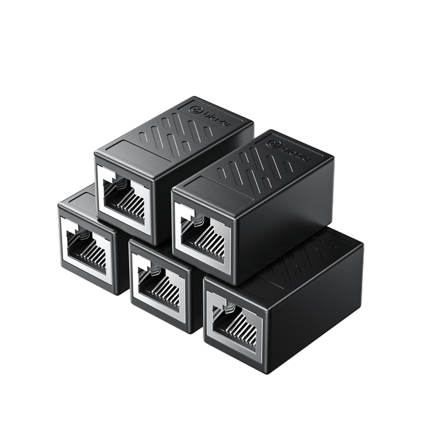 З'єднувач витої пари Biaze RJ-45 8P8C наскрізний 5 шт. Чорний - Фото 4 З'єднувач витої пари Biaze RJ-45 8P8C наскрізний 5 шт. Чорний - зображення 4