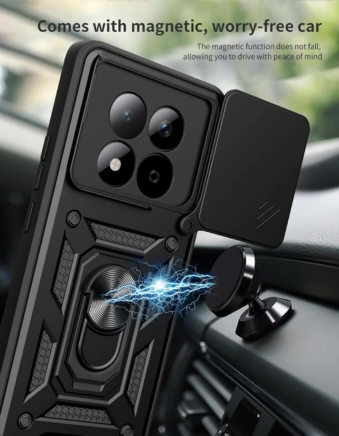 Ударопрочный чехол Camshield Serge Ring for Magnet для Xiaomi Redmi Note 15 4G/5G - Фото 2 Ударопрочный чехол Camshield Serge Ring for Magnet для Xiaomi Redmi Note 15 4G/5G - изображение 2