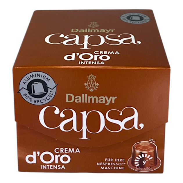 Кава в капсулах Dallmayr Crema d'Oro Intensa 10 шт, 56 г - Фото 1 Кава в капсулах Dallmayr Crema d'Oro Intensa 10 шт, 56 г - зображення 1