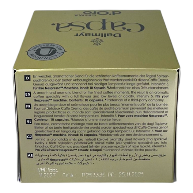 Кава в капсулах Dallmayr Crema d'Oro 10 шт, 56 г - зображення 5