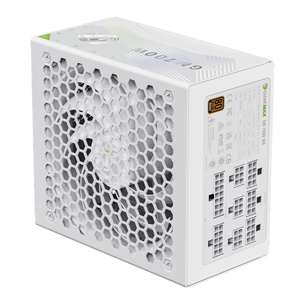 Блок живлення Gamemax 700W GM 700B Fully Modular White (GM 700B WH Fully-modular New) - изображение 8