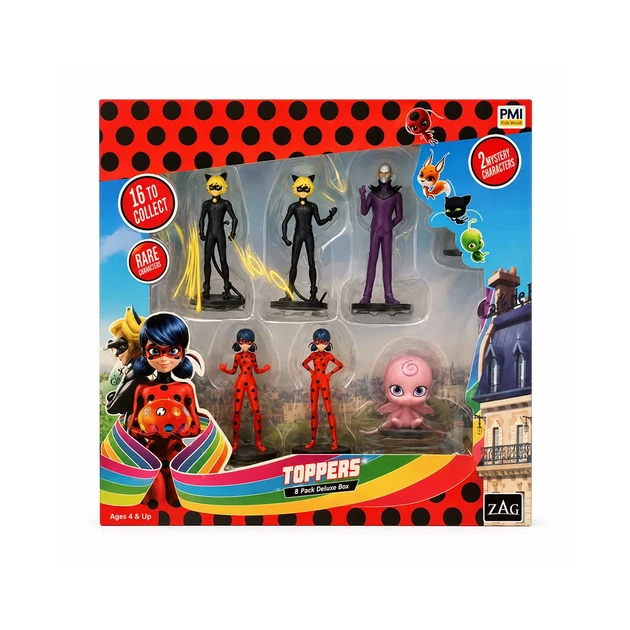 Набор фигурок-топеров Miraculous Леди Баг Делюкс 8в1 Серия 2 (MLB2070_A) - изображение 3
