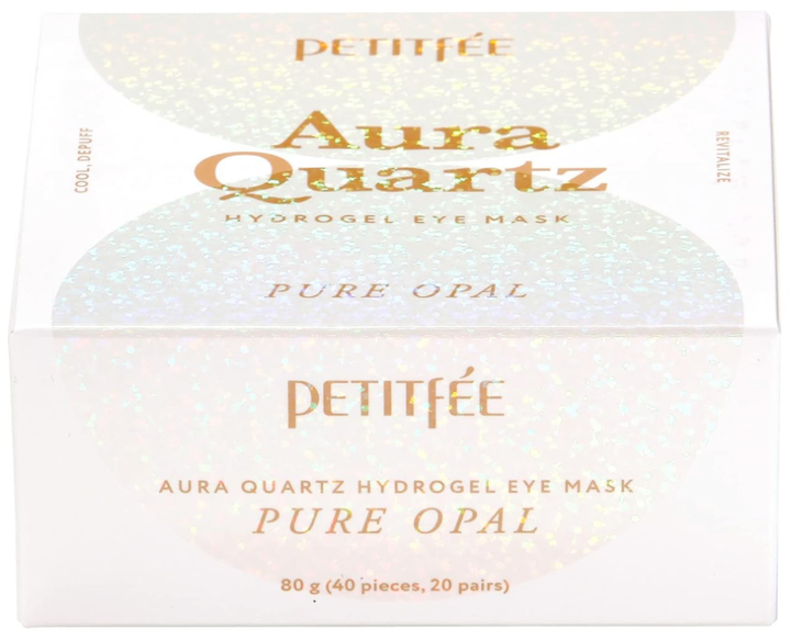 Гідрогелеві патчі для зони навколо очей Petitfee Aura Quartz з блискітками 40 шт (8809508850801) - зображення 3