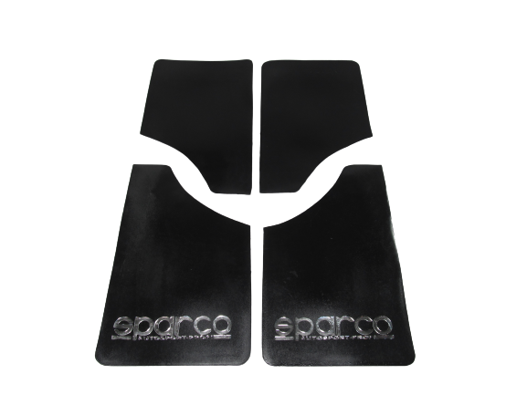 Брызговики SPARCO 360 х 220 мм, универсальные, черные, к-кт 4шт, мягкий капрон (28661) - изображение 3
