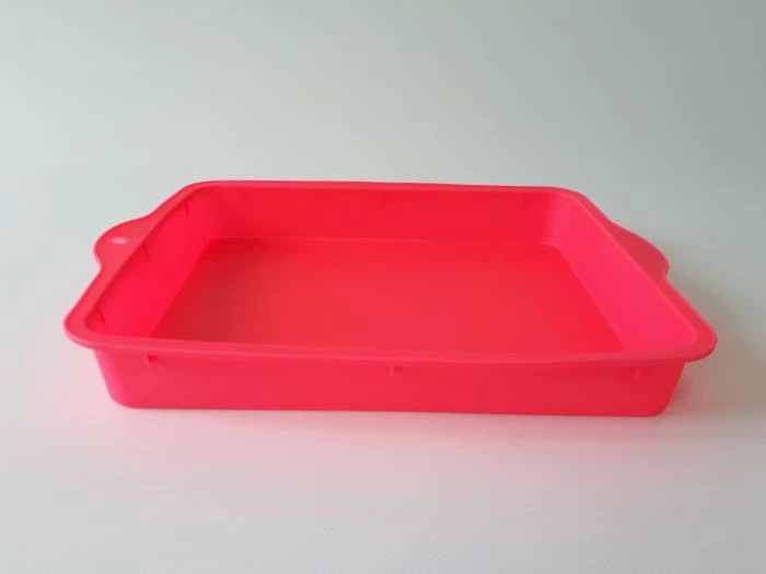 Силиконовый противень коврик для выпечки прямоугольный с бортиком 30 * 22 cm H 4 cm - изображение 2