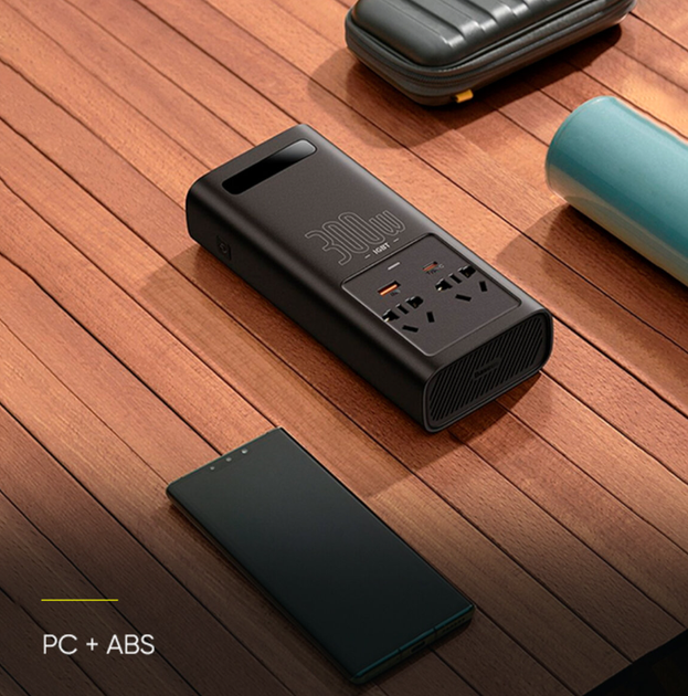 Автомобільний інвертор Baseus IGBT Power Inverter 300 Вт 12 В → 110 В з цифровим дисплеєм та 4 портами для заряджання (5CD429056267) - Фото 8 Автомобільний інвертор Baseus IGBT Power Inverter 300 Вт 12 В → 110 В з цифровим дисплеєм та 4 портами для заряджання (5CD429056267) - зображення 8