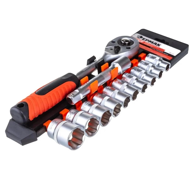 Набор торцевых головок 12 шт DR SOCKET SET 1/2 - изображение 2