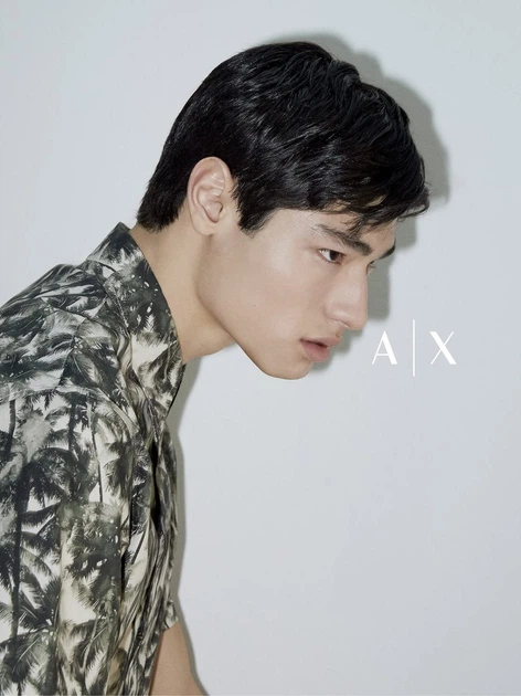 Рубашка хлопковая летняя мужская Armani Exchange 519339365 L Зеленая (1161983141) - изображение 5