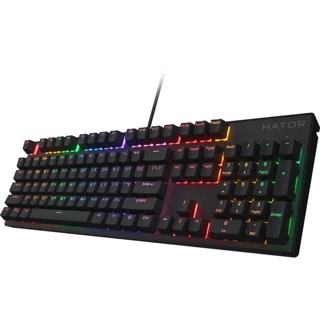 Клавіатура HATOR Icefall Mecha Rainbow Origin Red Black (HTK104UA) - Фото 3 Клавіатура HATOR Icefall Mecha Rainbow Origin Red Black (HTK104UA) - изображение 3