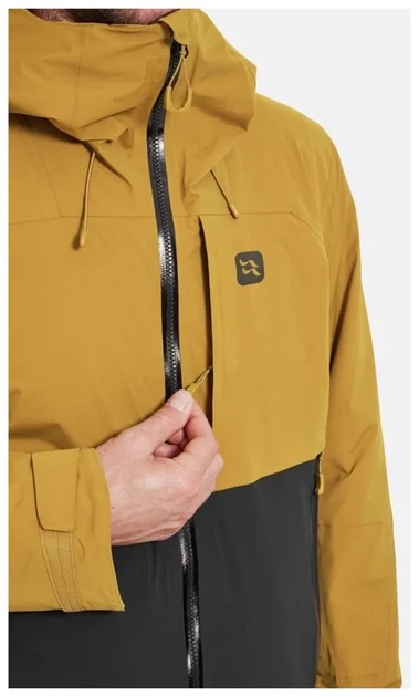 Чоловіча гірськолижна мембранна куртка Rab Khroma Diffract Jacket, Oak (M) - изображение 3