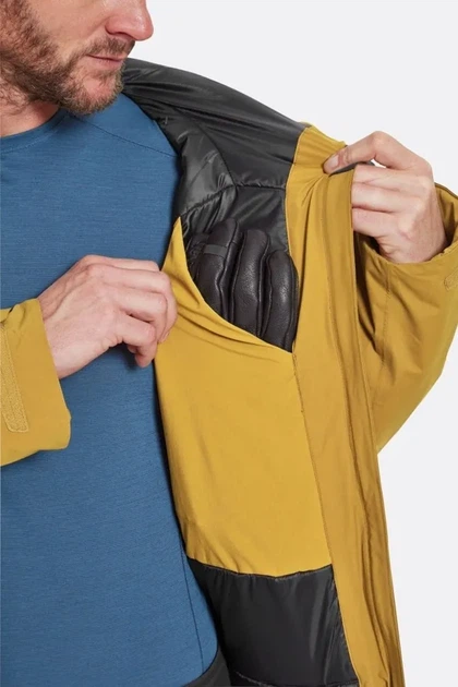 Чоловіча гірськолижна мембранна куртка Rab Khroma Diffract Jacket, Oak (M) - изображение 5