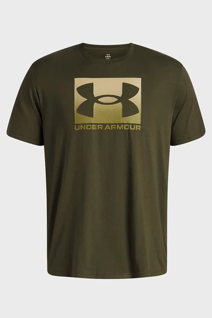 Чоловіча темно-зелена футболка UA M BOXED SPORTS UPDATED SS Under Armour LG 1386793-308 - изображение 3