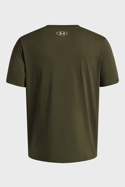 Чоловіча темно-зелена футболка UA M BOXED SPORTS UPDATED SS Under Armour LG 1386793-308 - изображение 4