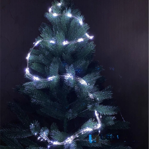 Гірлянда Кінський хвіст USB, 200 LED, 10 ниток, 2 метри, Холодний Білий - зображення 5