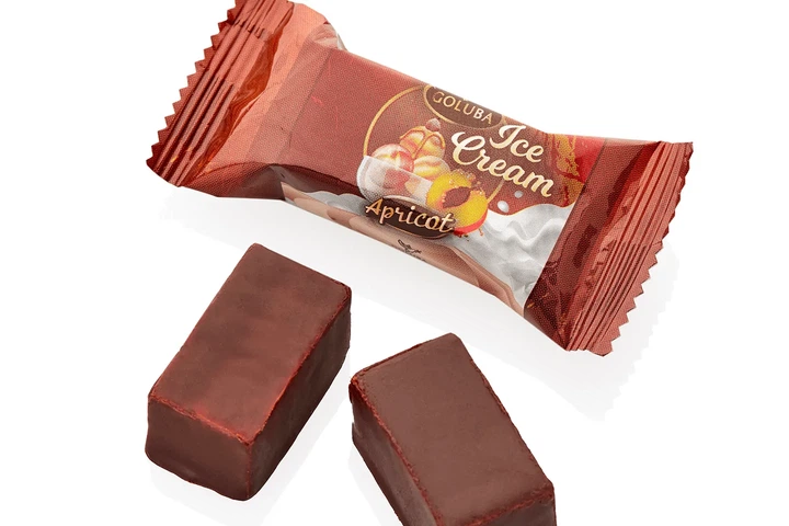 Цукерки "Ice Cream Apricot" 1кг Goluba Sweets - Фото 1 Цукерки "Ice Cream Apricot" 1кг Goluba Sweets - зображення 1