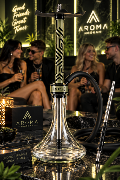 Кальян Aroma Hookah Mike Sniper Grey из нержавейки 57см с диффузором на уплотнителе - изображение 4