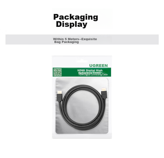 Кабель Ugreen 10113 HDMI - HDMI v2.0 4K 25 м - Фото 11 Кабель Ugreen 10113 HDMI - HDMI v2.0 4K 25 м - зображення 11