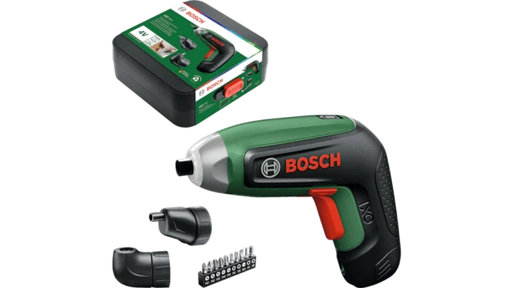 Wkrętarka akumulatorowa Bosch IXO 8 4 V 6.5 Nm 2 Ah z przystawką kątową i mimośrodową (06039G4001) - Zdjęcie 2 Wkrętarka akumulatorowa Bosch IXO 8 4 V 6.5 Nm 2 Ah z przystawką kątową i mimośrodową (06039G4001) - obraz 2
