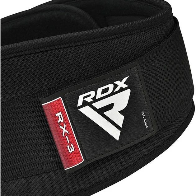 Пояс для тяжелой атлетики RDX Inc неопрен L черный 15 см 10 мм - изображение 6