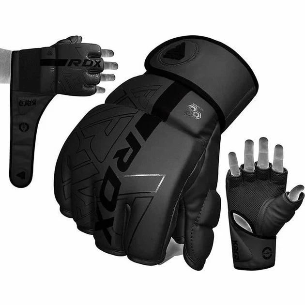 Рукавиці для ММА RDX PU L Чорні - зображення 6