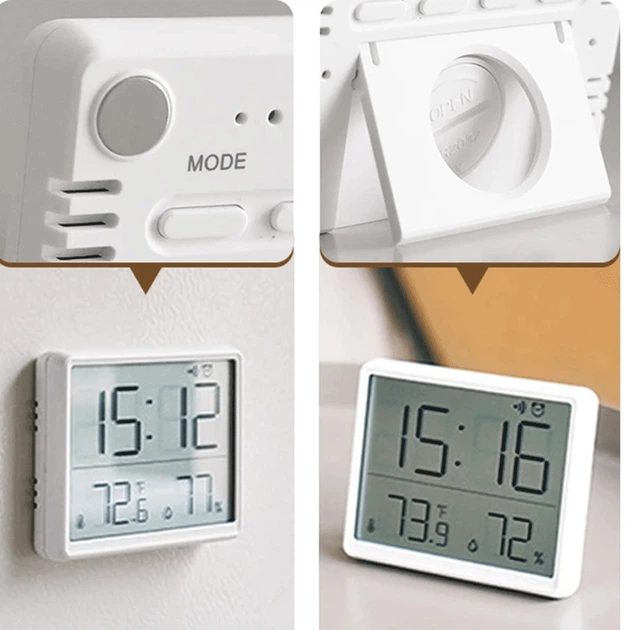 Багатофункціональний електронний годинник Xiaomi YIDA Time 8218 White - зображення 10