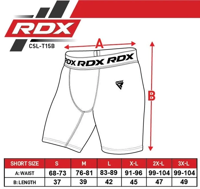 Компресійні шорти RDX Inc поліестер S чорні - зображення 6