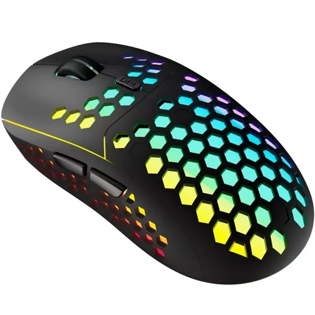 Bluetooth миша Canyon Haster GMW-18 Wireless Rainbow Backlite Black (CND-SGMW18) UA - изображение 4