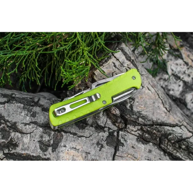 Багатофункціональний ніж Ruike Trekker LD43, (8.5 см) 12C27 / G10 зелений, 15 інстр. - изображение 10