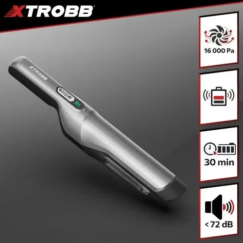 Автомобильный пылесос ProVac Xtrobb 100Вт 16000 Па беспроводной аккумуляторный с HEPA-фильтром и набором насадок для сухой и влажной уборки - изображение 5
