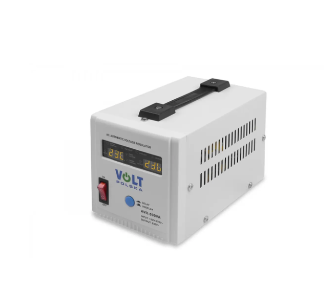 Релейний стабілізатор Volt Polska 150-270 В регулятор напруги AVR 500VA 350 Вт для побутової техніки 230 В захисний мережевий фільтр 50 Гц від перенапруги перешкод комп'ютера телевізора генератора - зображення 4