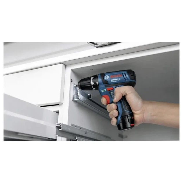 Akumulatorowa wiertarko-wkrętarka udarowa Bosch Professional GSB 12V-15 12 V 30 Nm 2×2 Ah z torbą (06019B690H) - obraz 4
