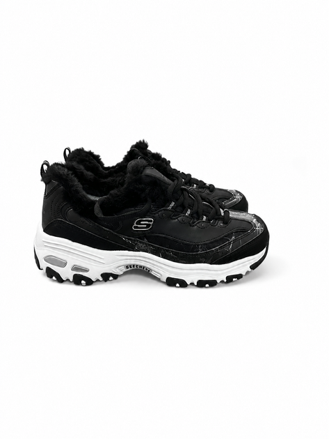 Кроссовки подростковые Skechers D'Lites черные на шнуровке 35.5 (6931838023548) (22.5 см) - изображение 4