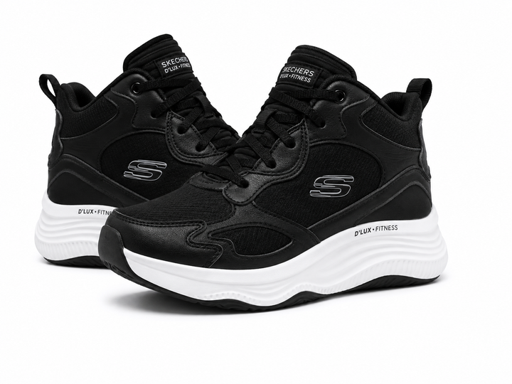 Кросівки жіночі Skechers D'Lux текстильні чорні на шнурівці 36 (2271512032409) (23 см) - Фото 9 Кросівки жіночі Skechers D'Lux текстильні чорні на шнурівці 36 (2271512032409) (23 см) - зображення 9