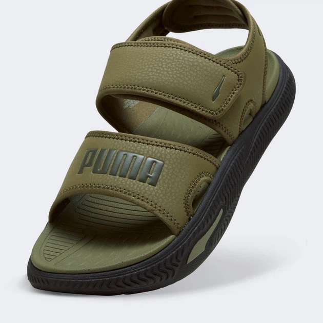 Чоловічі сандалі Puma SOFTRIDEPRO SANDAL повсякденні відкриті на липучках хакі 44.5 - Фото 4 Чоловічі сандалі Puma SOFTRIDEPRO SANDAL повсякденні відкриті на липучках хакі 44.5 - изображение 4