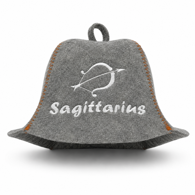Банна шапка Luxyart "Sagittarius" натуральна повсть сіра (LX-373) - Фото 1 Банна шапка Luxyart "Sagittarius" натуральна повсть сіра (LX-373) - зображення 1