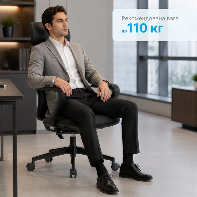 Компьютерное офисное кресло OfficePro Delicate OC690BR эргономичное PVC Brown - Фото 12 Компьютерное офисное кресло OfficePro Delicate OC690BR эргономичное PVC Brown - изображение 12
