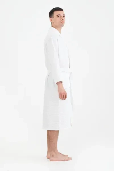 Халат Lotus Home - Waffle white 3XL - изображение 6