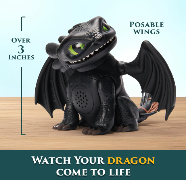Ігрова фігурка Беззубик Як приборкати дракона зі звуками DreamWorks Dragons Toothless 25 звуків 6074239 - Фото 4 Ігрова фігурка Беззубик Як приборкати дракона зі звуками DreamWorks Dragons Toothless 25 звуків 6074239 - зображення 4