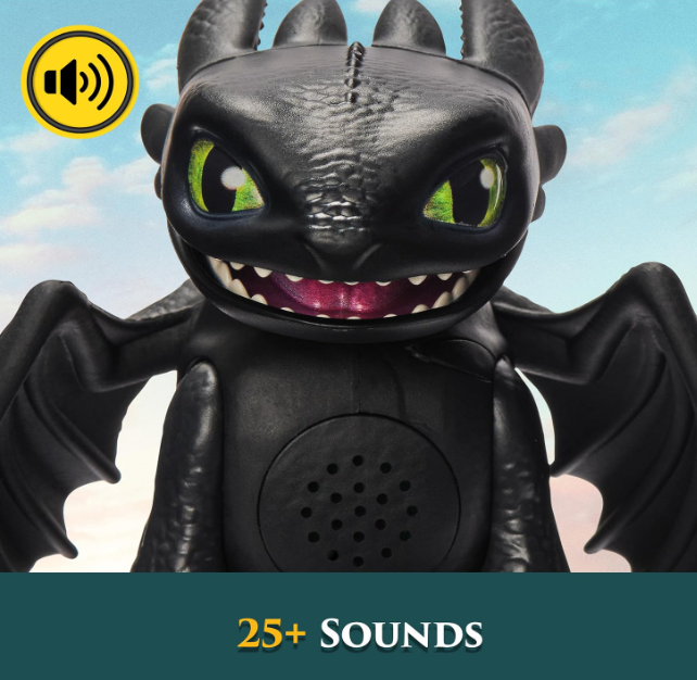 Ігрова фігурка Беззубик Як приборкати дракона зі звуками DreamWorks Dragons Toothless 25 звуків 6074239 - Фото 6 Ігрова фігурка Беззубик Як приборкати дракона зі звуками DreamWorks Dragons Toothless 25 звуків 6074239 - зображення 6