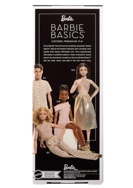 Кукла Барби Бейсикс виниловая Barbie Basics Mattel JJX26 - Фото 6 Кукла Барби Бейсикс виниловая Barbie Basics Mattel JJX26 - изображение 6