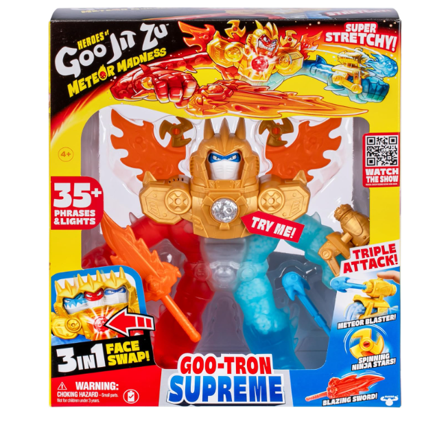 Інтерактивна фігурка Герої Годжитсу Heroes of Goo Jit Zu Goo-Tron Supreme 43028 електронна розтяжна іграшка MOOSE з підсвіткою т - Фото 2 Інтерактивна фігурка Герої Годжитсу Heroes of Goo Jit Zu Goo-Tron Supreme 43028 електронна розтяжна іграшка MOOSE з підсвіткою т - зображення 2