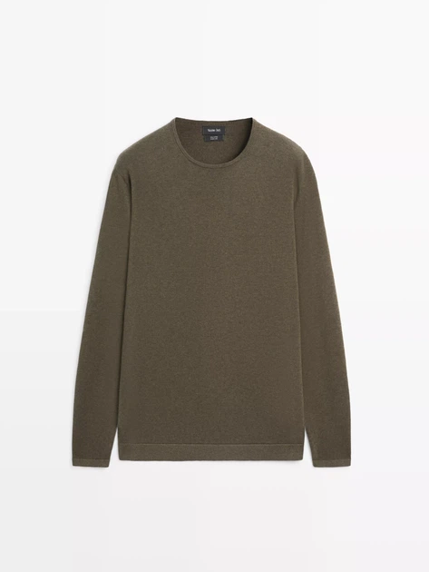 Чоловічий светр Massimo Dutti L зелений - изображение 3