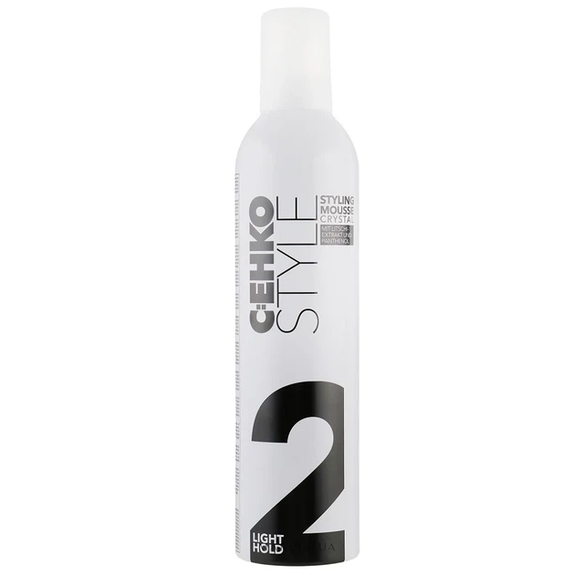 Піна для волосся C:EHKO STYLE CRYSTAL Styling Mousse Light Hold 2* легкої фіксації 400 мл - Фото 1 Піна для волосся C:EHKO STYLE CRYSTAL Styling Mousse Light Hold 2* легкої фіксації 400 мл - изображение 1